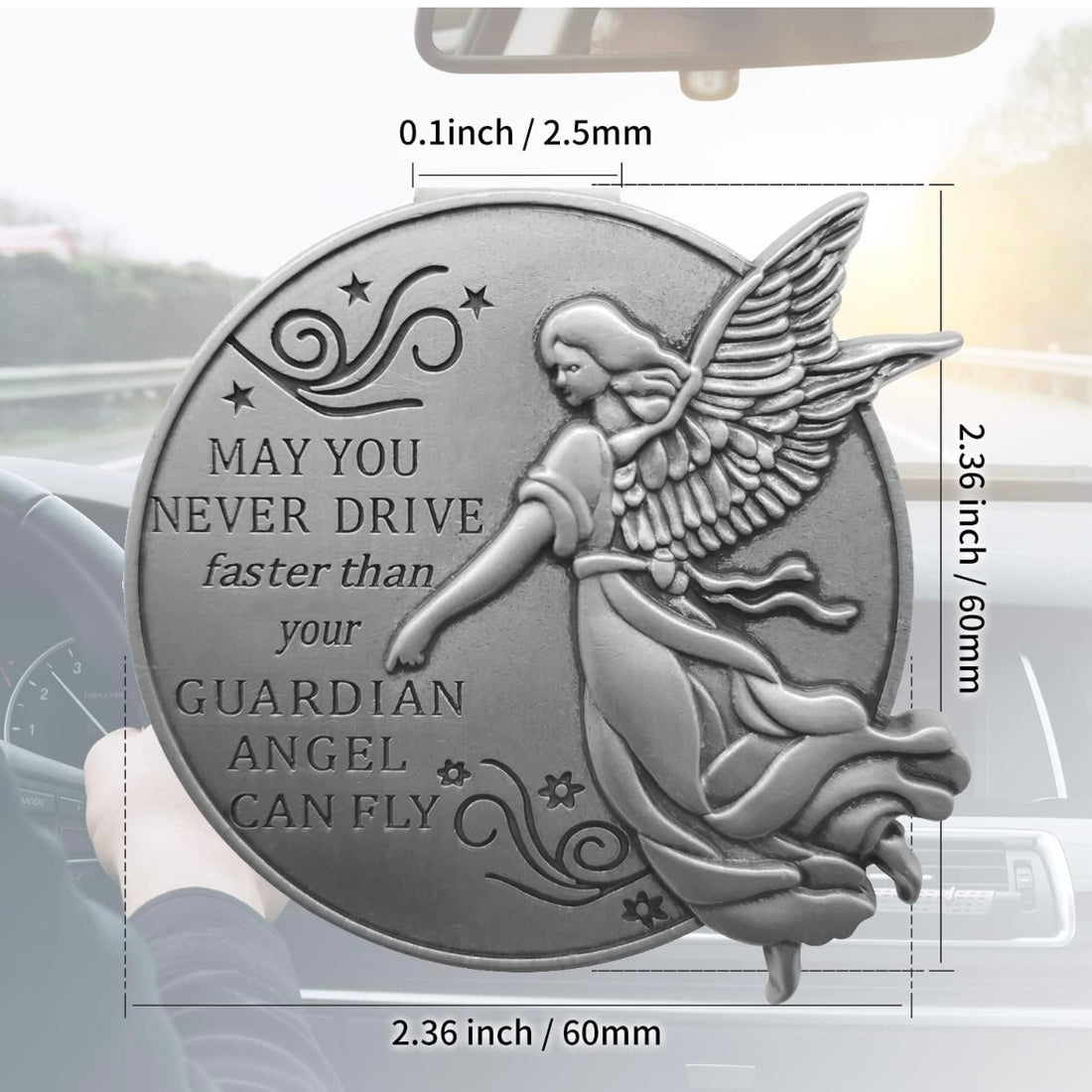 Guardian Angel Visor Clip - A Thoughtful Gift for Safe Driving